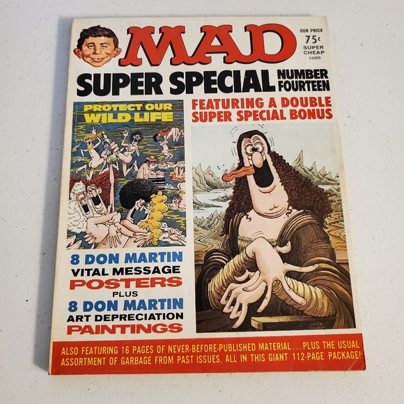 Mad Magazine Super Special #14 with Don Martin Posters and Paintings - Picture 1 of 4